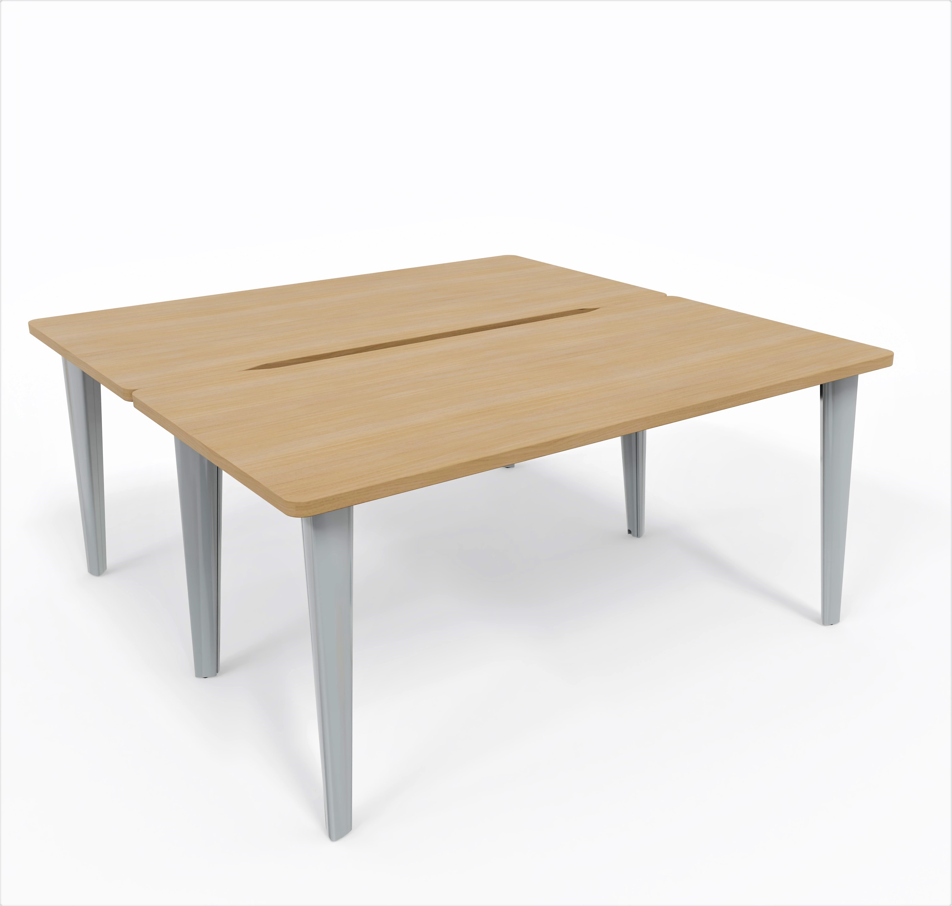 Ensemble 2 bureaux droits Evidence - l. 160 x pr. 80 cm