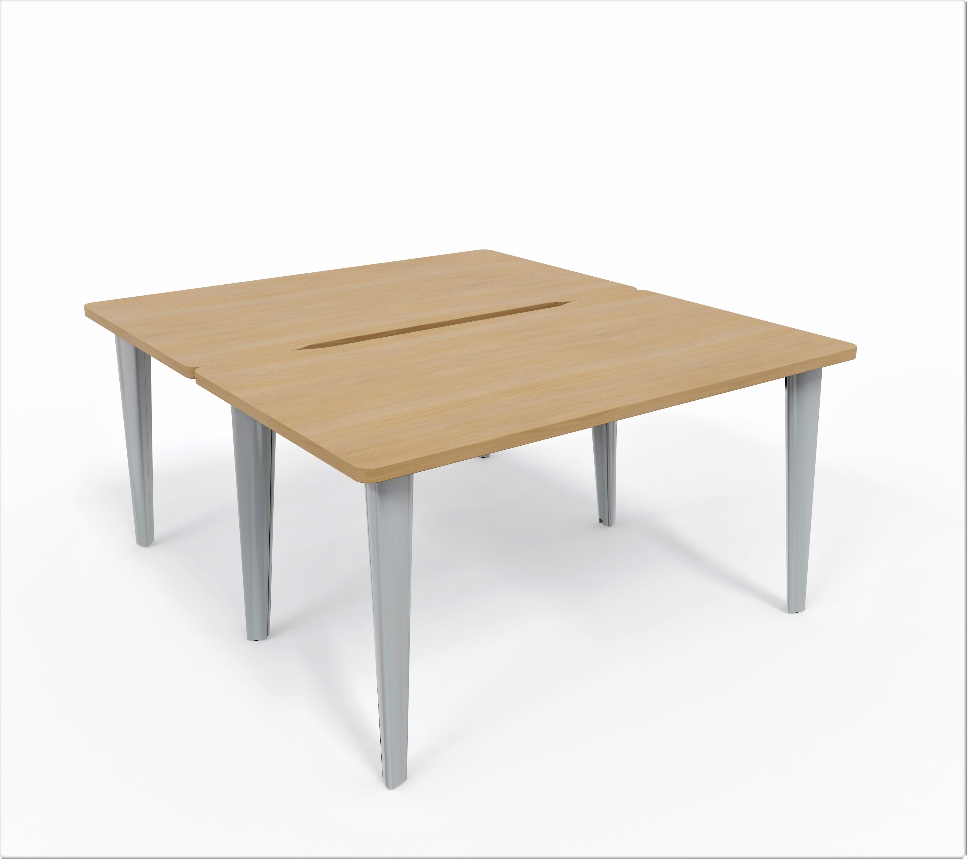 Ensemble 2 bureaux droits Evidence - l. 140 x pr. 80 cm