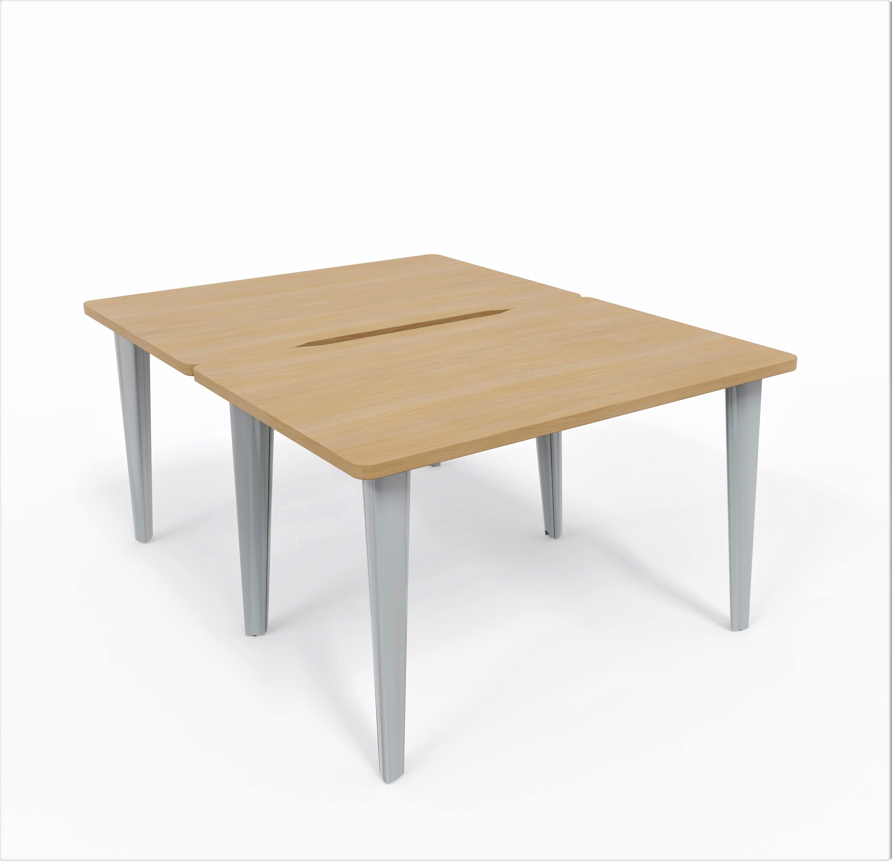 Ensemble 2 bureaux droits Evidence - l. 120 x pr. 80 cm