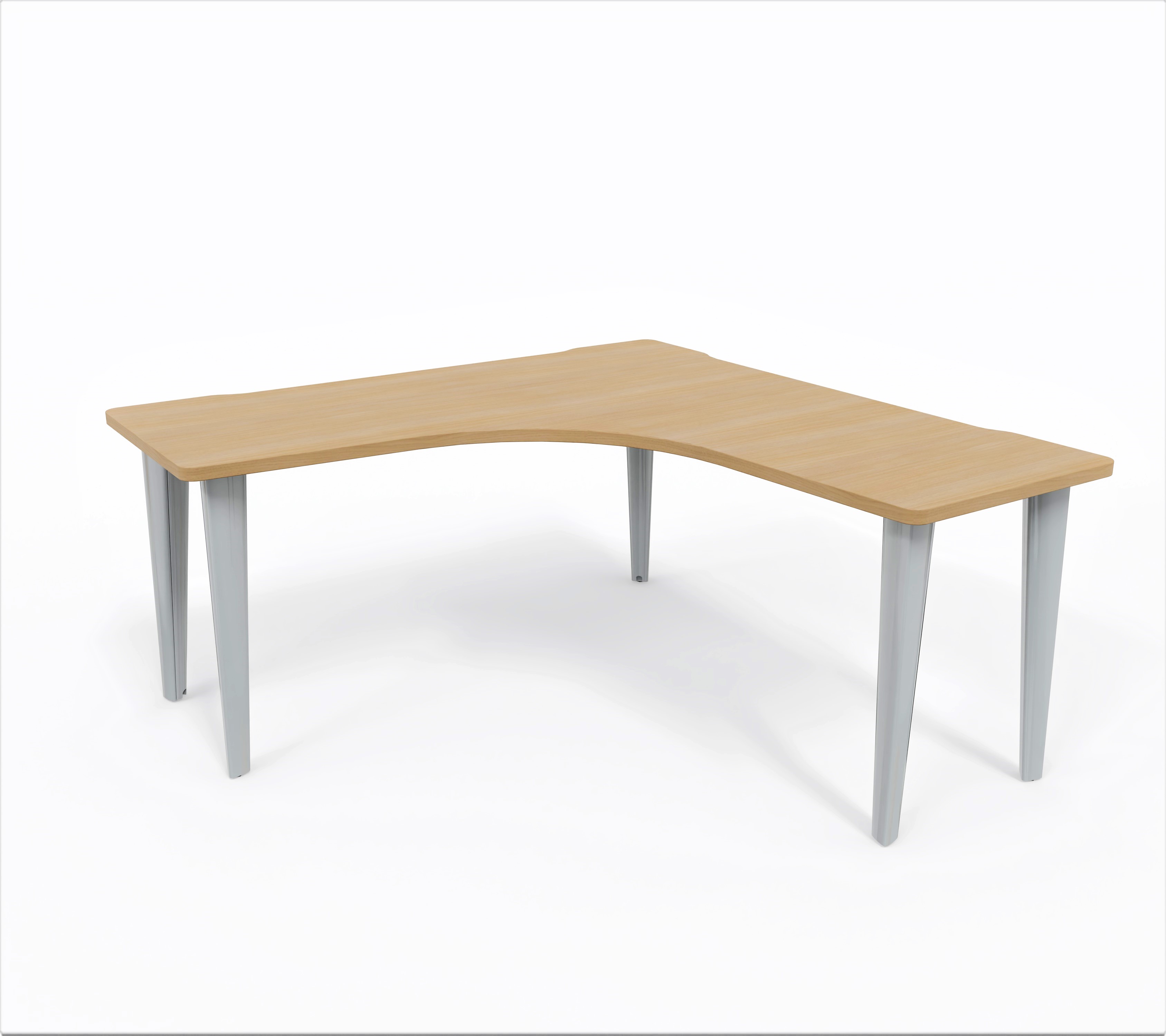 Bureau compact 90° symétrique Evidence - l. 160 x pr. 60 cm