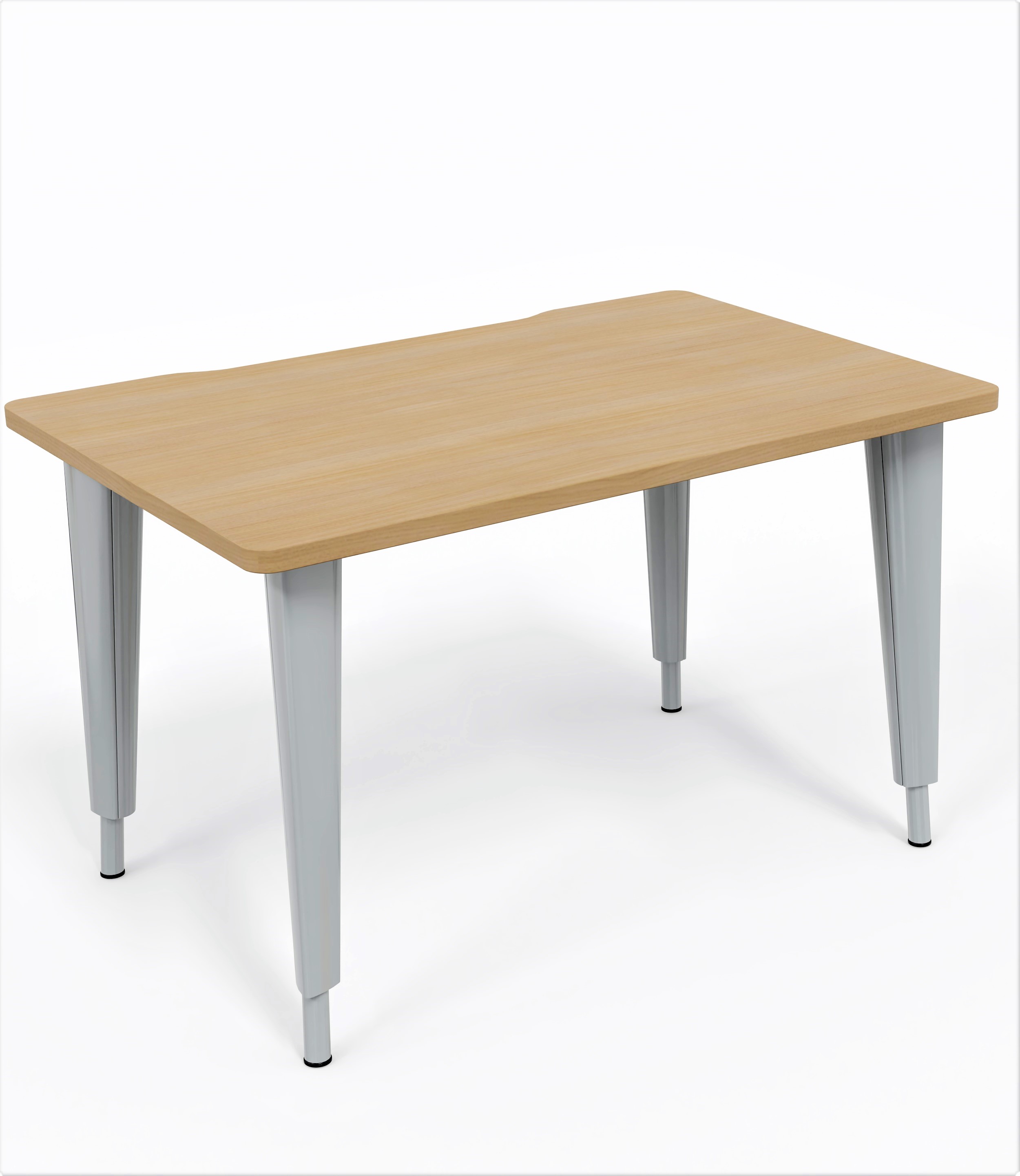 Bureau droit Evidence - l. 120 x pr. 80 cm - piétement réglable en hauteur