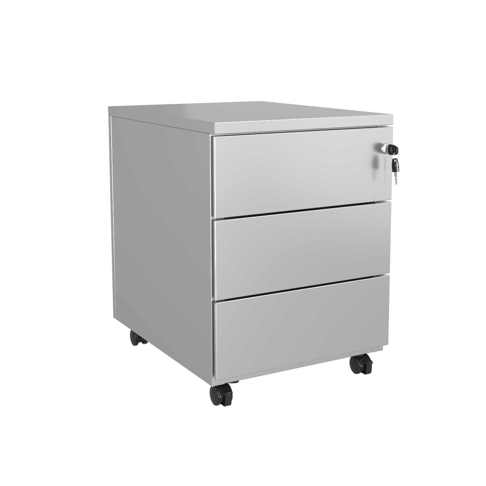 Caisson mobile métallique Evidence - 3 tiroirs plats