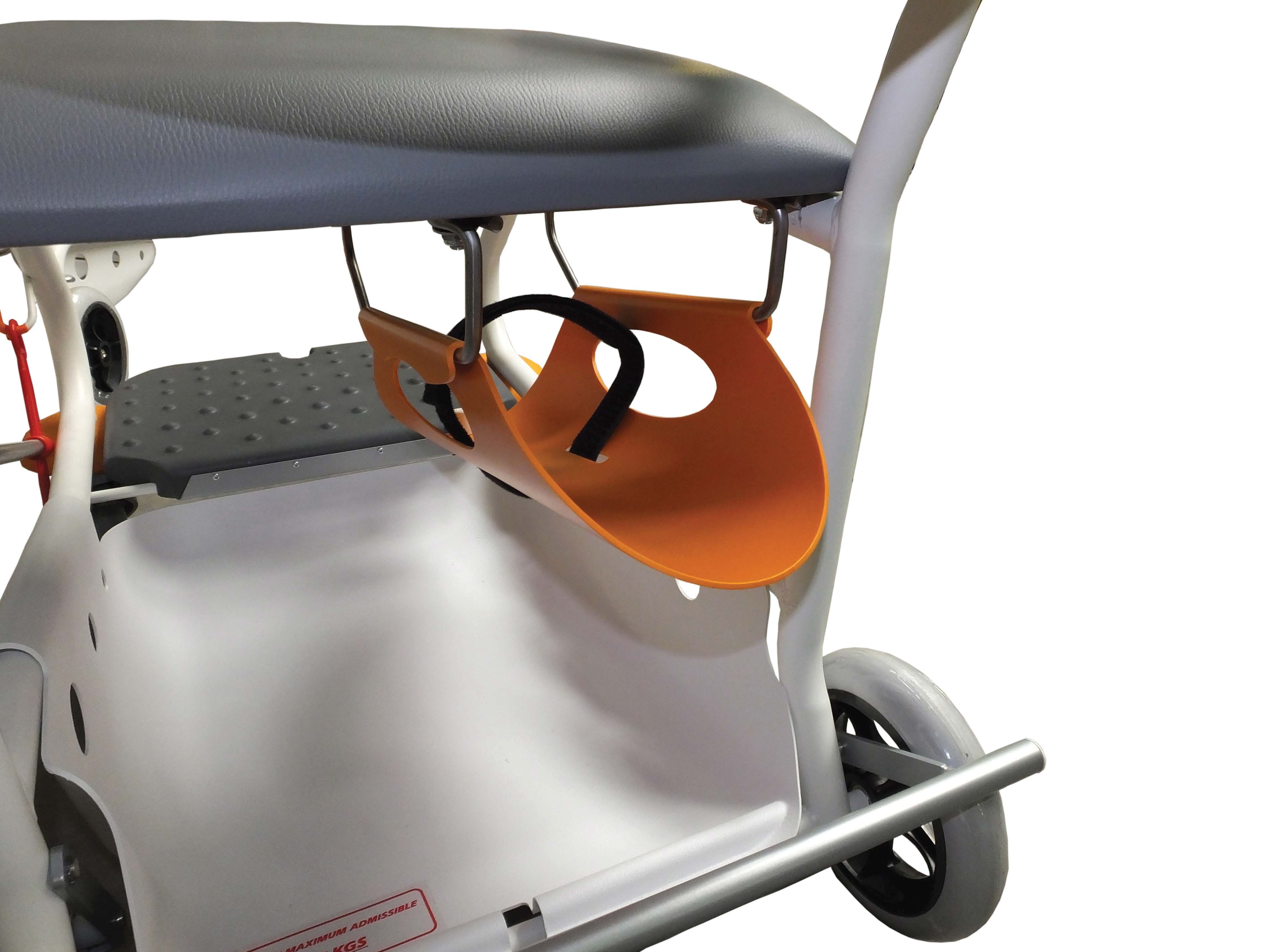 Support pour bouteille d'oxygène sous assise - couleur orange