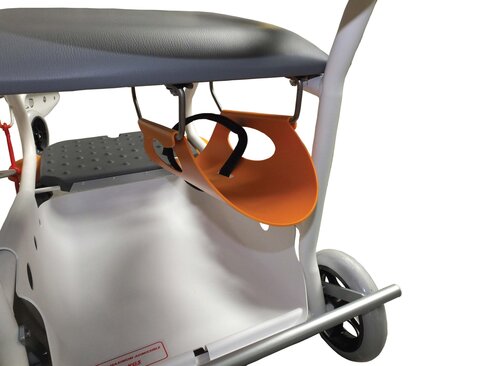 Support pour bouteille d'oxygène sous assise - couleur orange