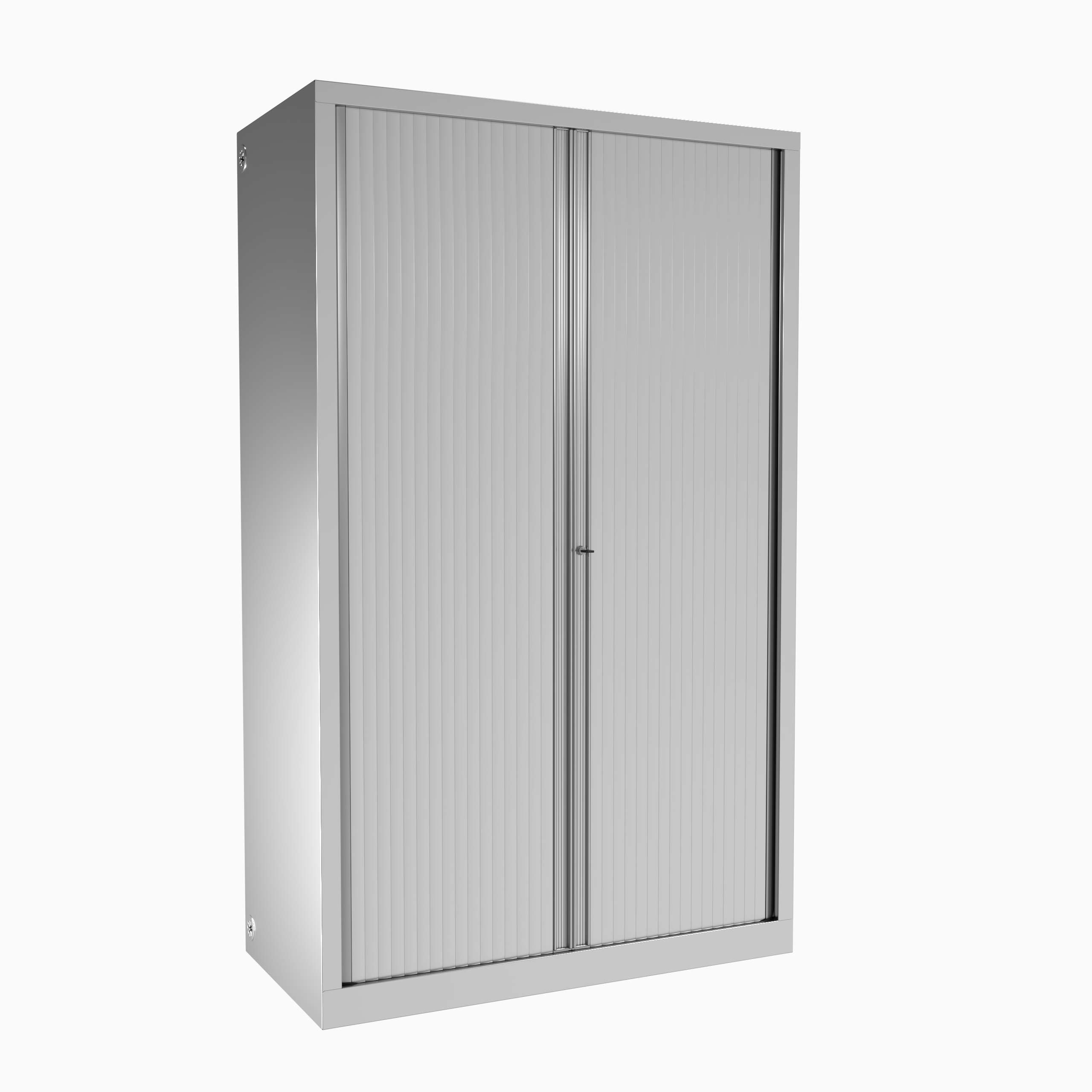 Armoire métallique grande profondeur Etic - h.198 x l.120 x pr.60 cm - 4 tablettes - unicolore - fermeture rideaux