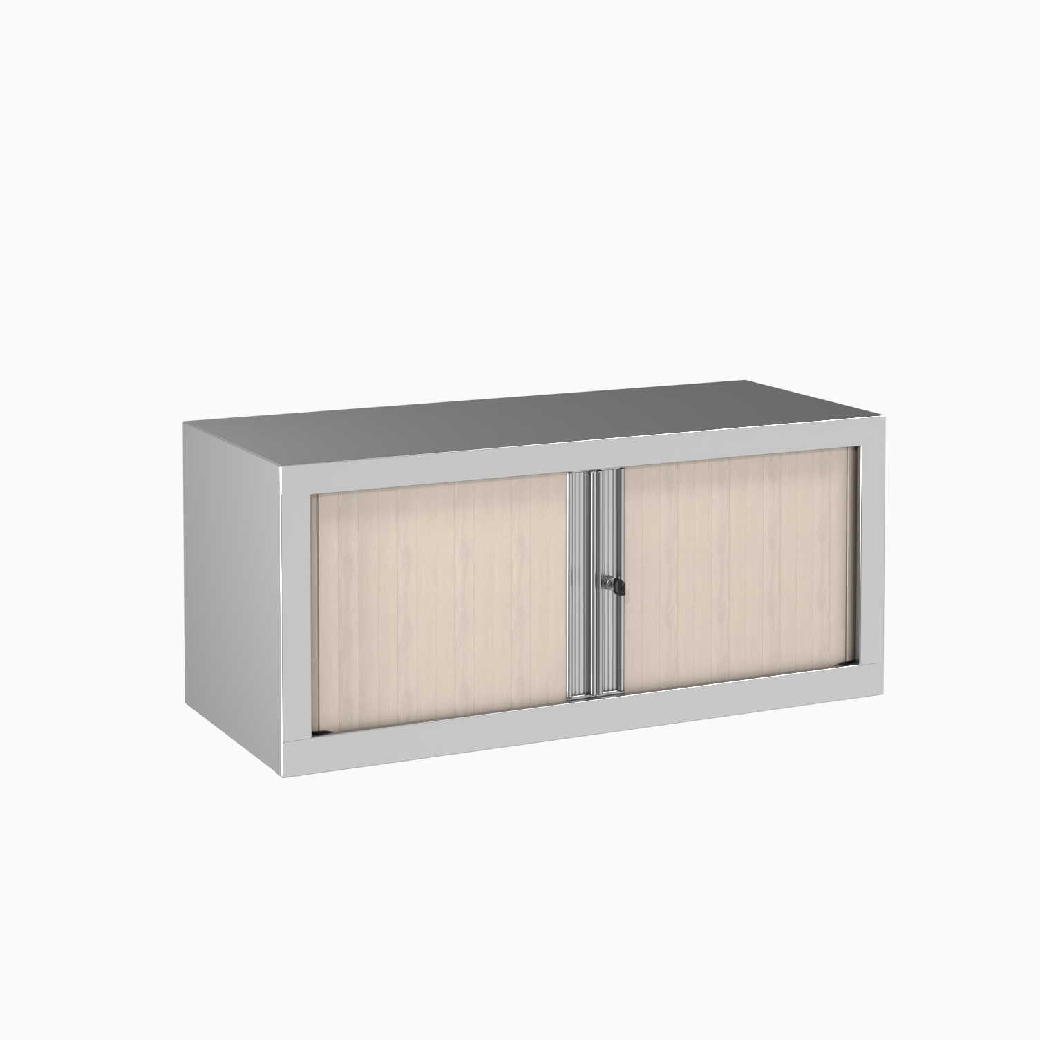 Rehausse métallique Etic - h. 44 x l. 100 cm - décor bois - fermeture rideaux