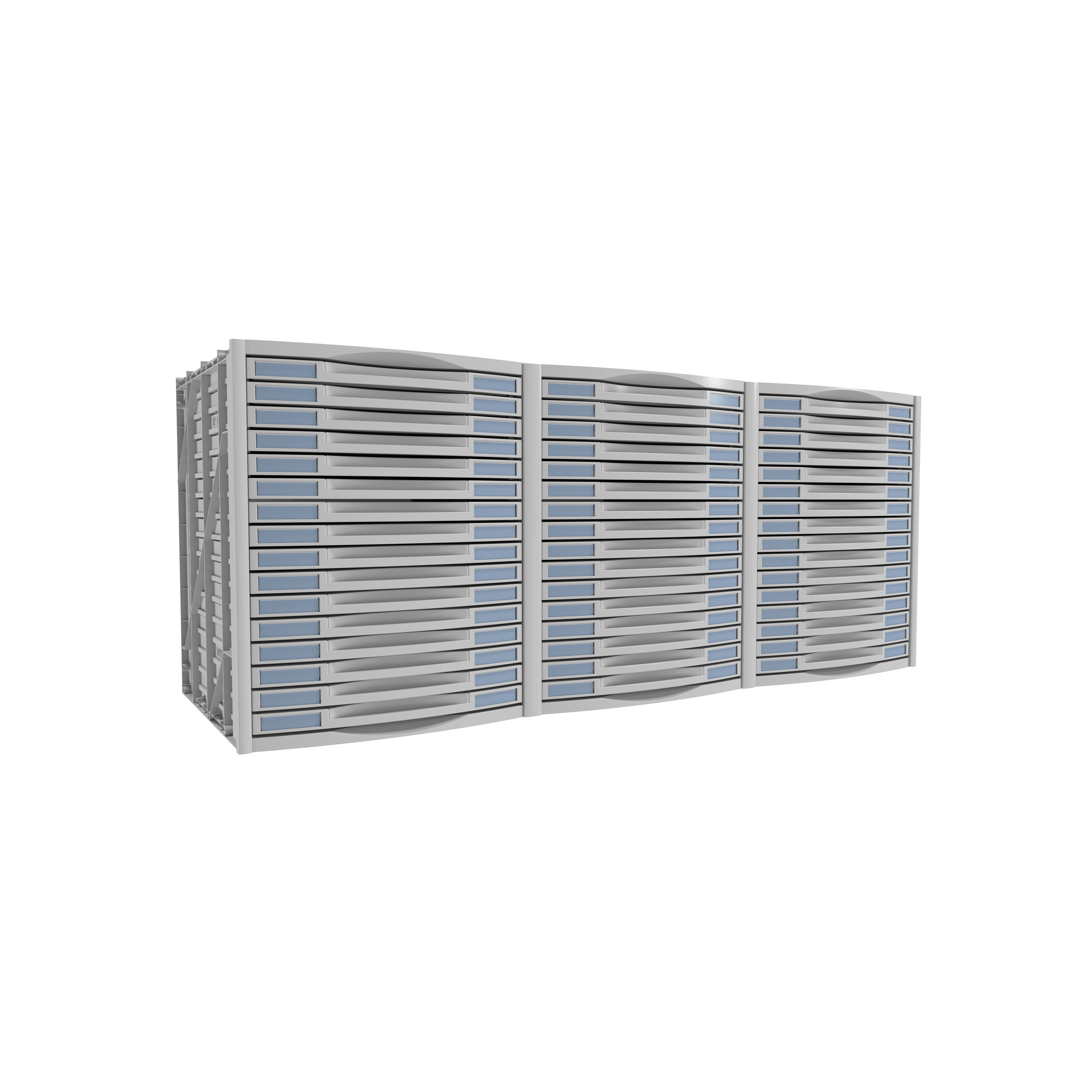 Module pour armoire Etic - pour armoire l. 120 x pr. 43 cm - 48 tiroirs h. 2,5 cm