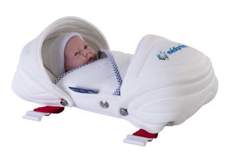 Traveller RS - Cocon de maintien pour transport nouveau né plus de 2.500g-4.000g - Taille L -