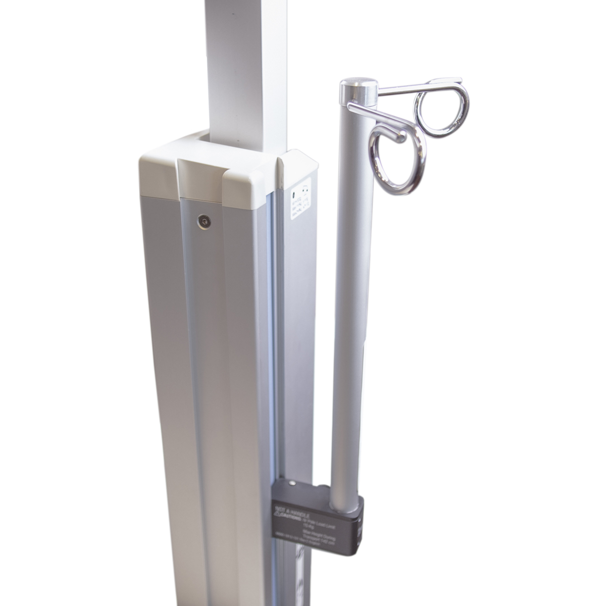 Tige porte sérum 2 crochets Longueur 30,4 cm