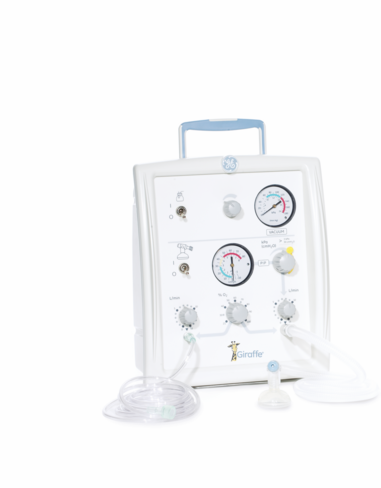 Bloc de réanimation Giraffe StAR - stand alone Avec raccord pièce en T et connectiques 'Air Liquide'