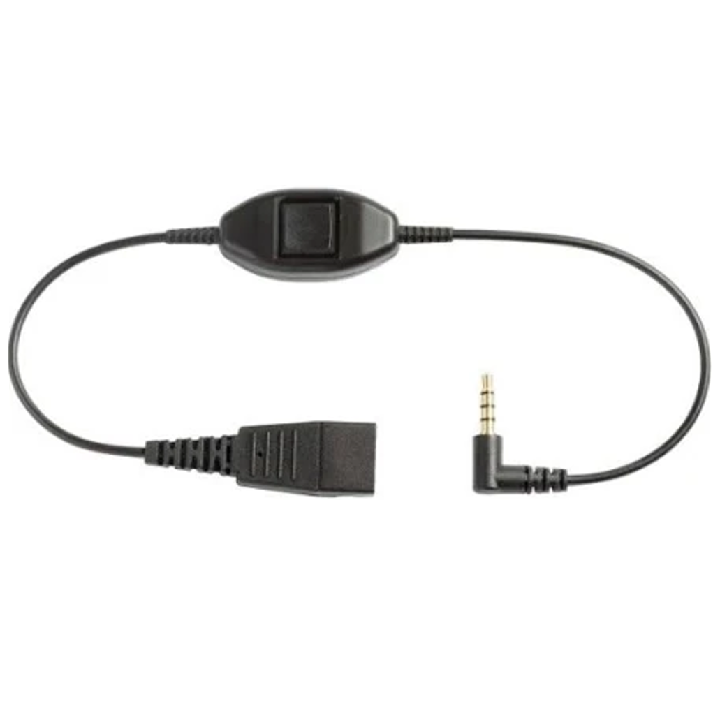 Cordon 3040S1 pour casque filaire Jabra Pour softphone Jabra Evolve 30/40/80, compatible avec
