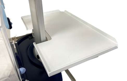 Grand plateau arrière avec étaux de fixation sur mât pour Fabie