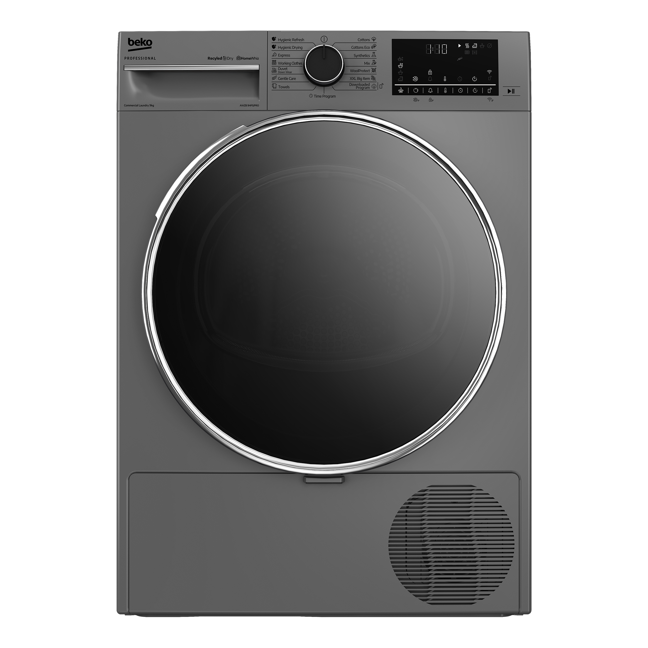 Sèche-linge rotatif frontal Beko AWZB 9HPS/PRO BP 9 kg monophasé - sans monnayeur - à pompe à chaleur