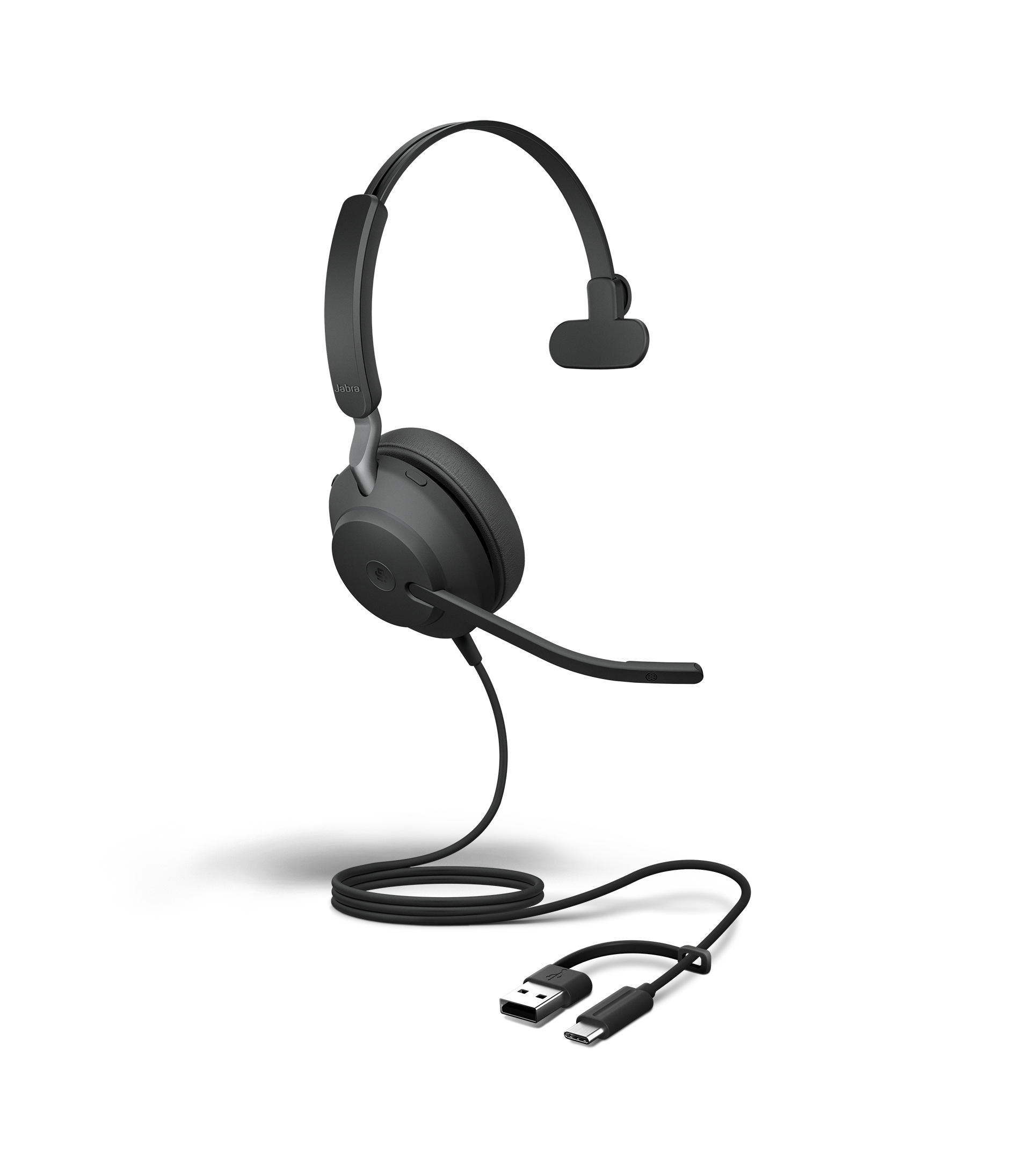 Casque filaire pour softphone Jabra Evolve2 40 SE USB C/ USB-A mono UC