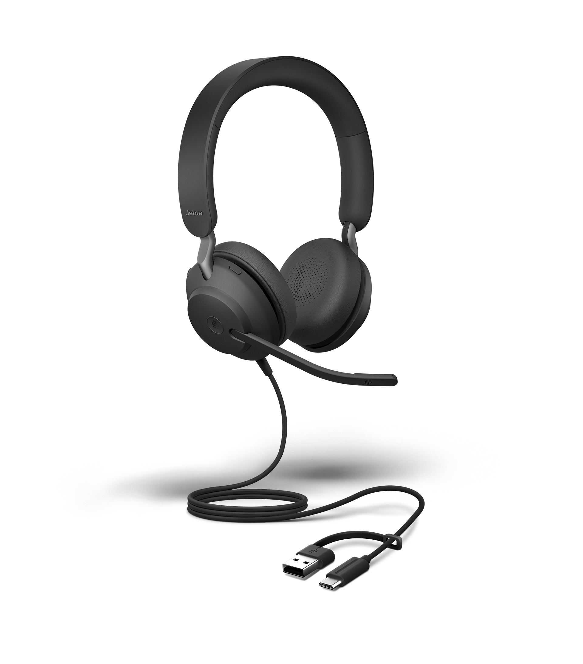 Casque filaire pour softphone Jabra Evolve2 40 SE USB C/ USB-A stéréo UC