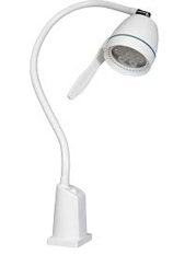 Lampe d'examen leds à variateur avec étau pour rail vertical pour Fabie