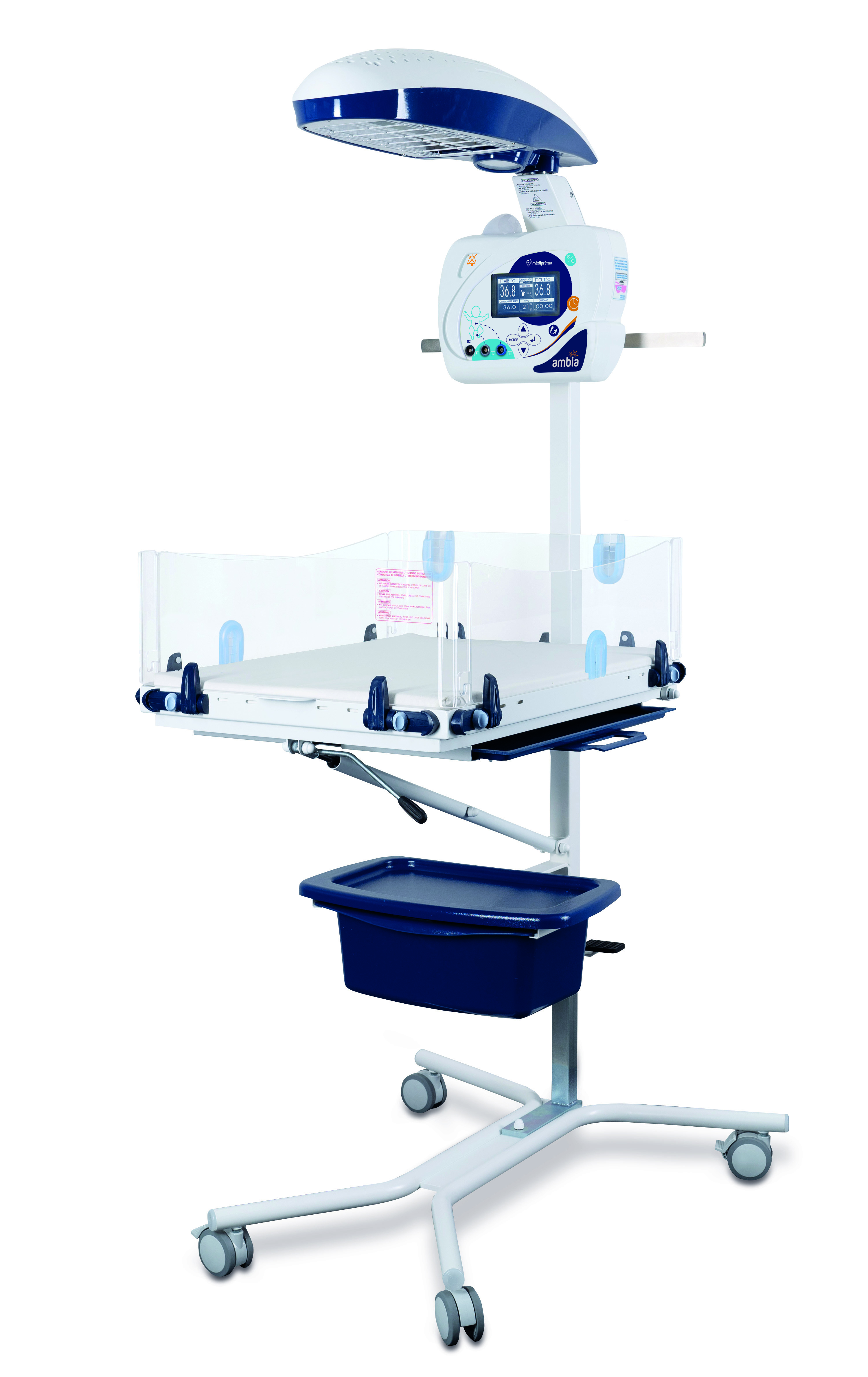 Ambia rampe chauffante avec berceau de soins