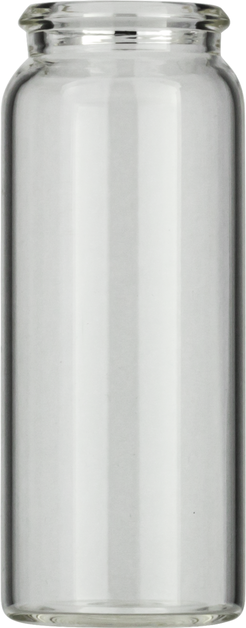 Flacon à capsuler N22, 25 ml transparent, fond plat, 3ème classe hydrolytique, x 100