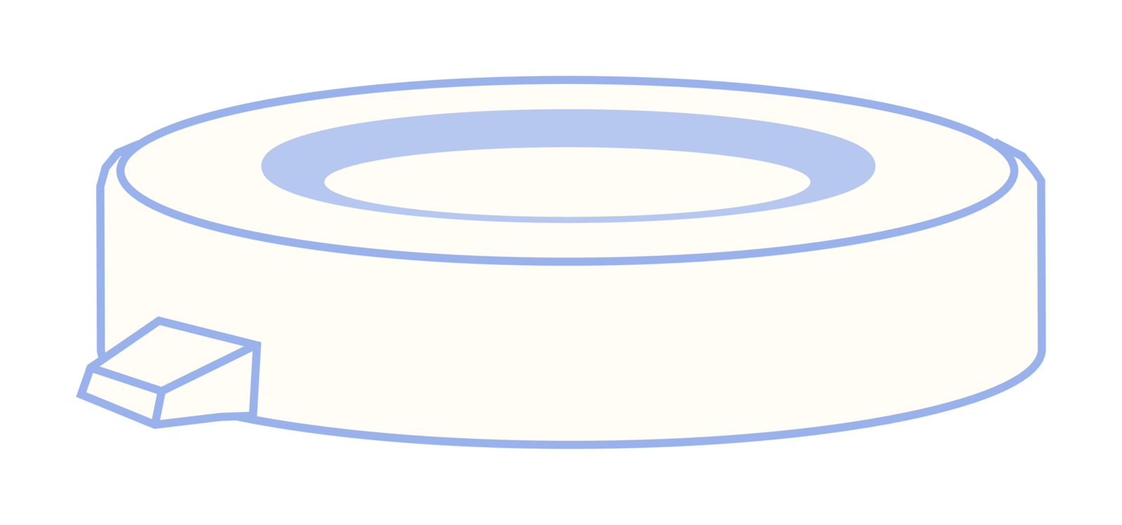 Bouchon à capsuler PE, N 22, polyéthylène, transparent, sans trou, sans joint x 100