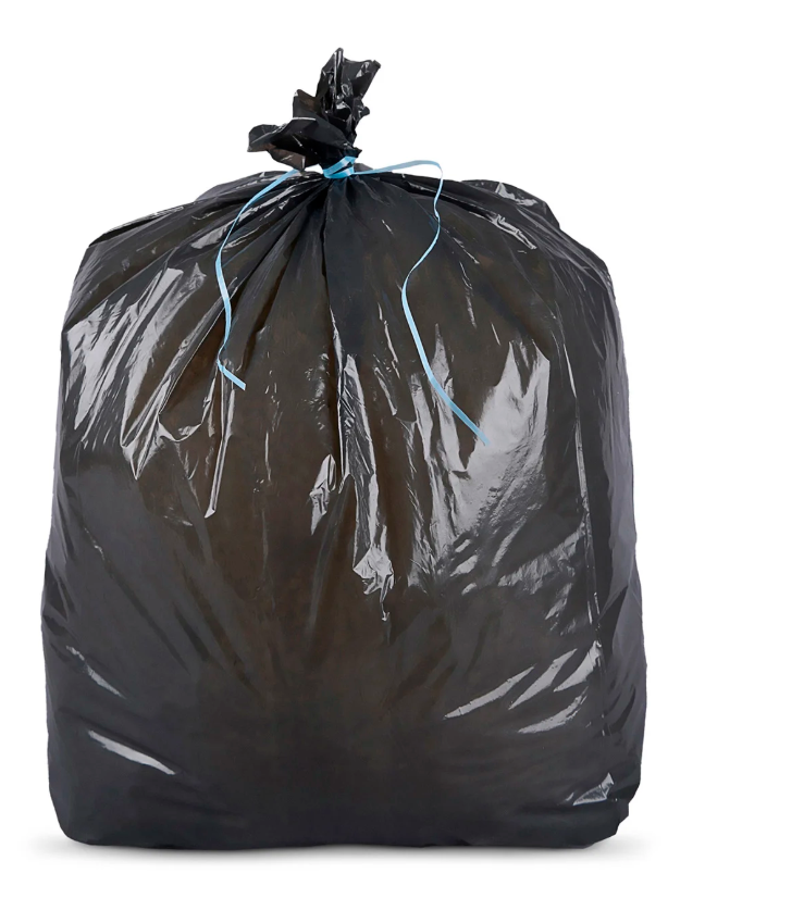 Sac à déchets courants  - lien fixe - 100 l - ép. 28 µm - noir - 20 cartons de 200  J-M PLAST