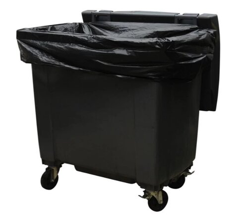 Housse pour conteneur - 1100 l - ép. 20 µm - noir - 20 cartons de 100 J-M PLAST