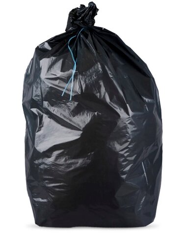 Sac pour déchets courants - lien fixe - 30 l - ép. 25 µm - noir - 1 carton de 500 J-M PLAST