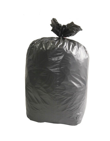 Sac pour déchets lourds - lien fixe - 130 l - ép. 62 µm - noir - 1 carton de 100 J-M PLAST