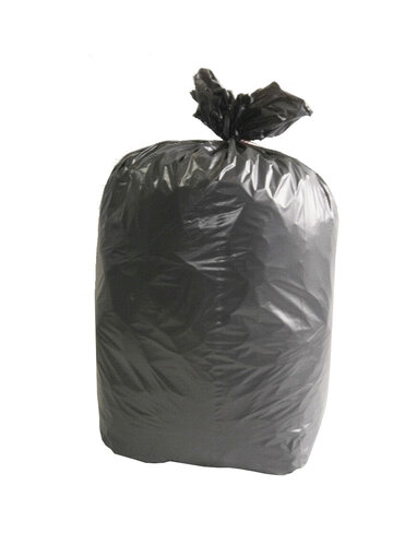 Sac pour déchets lourds - lien fixe - 100 l - ép. 49 µm - noir - 1 carton de 200 J-M PLAST