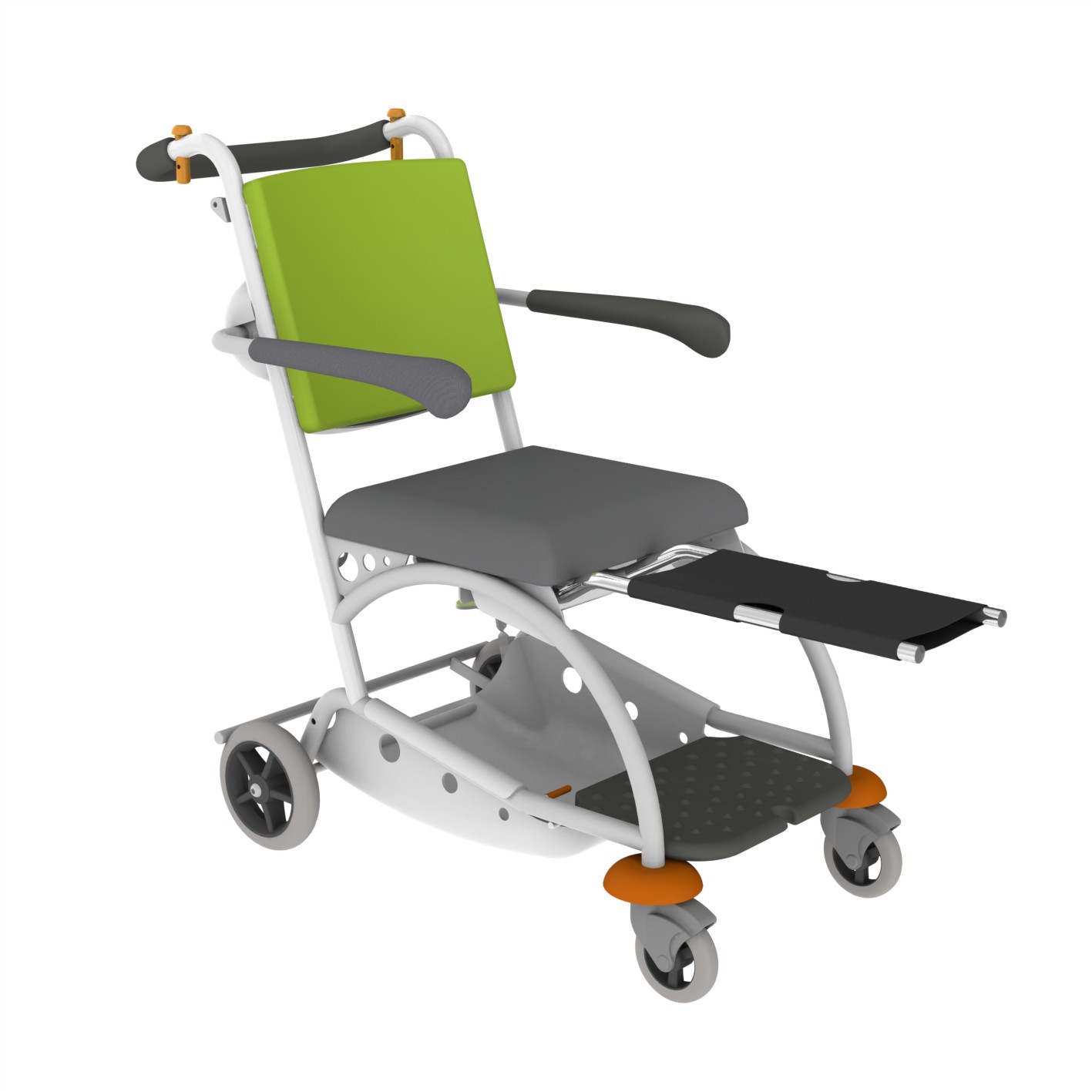 Repose-jambe orthopédique réglable avec son support