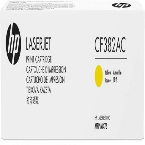Cartouche - CF382AC - HP - jaune - par 1