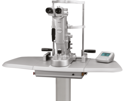 Laser SLT SOLO - lampe à fente - table électrique Total Solution - colonne hauteur variable
