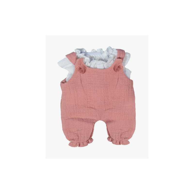 Vêtement pour poupée corps dur - h. 32 cm - ensemble poil blanc - hiver fille lilas