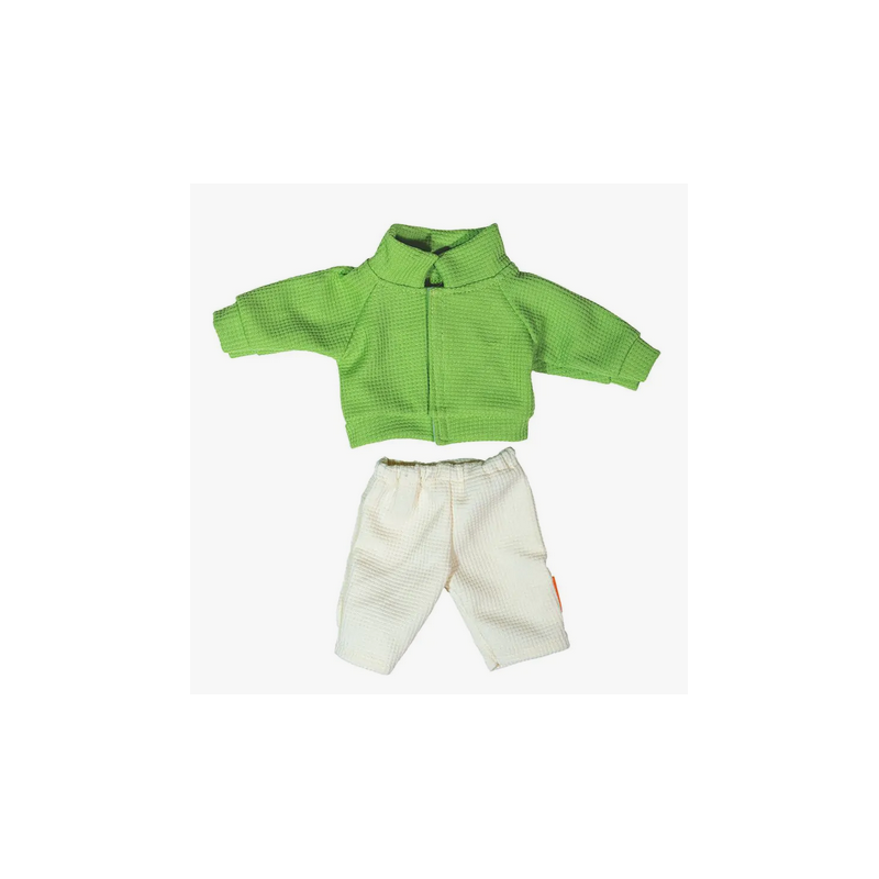 Vêtement pour poupée corps dur - h. 32 cm - pyjama - hiver garçon bleu