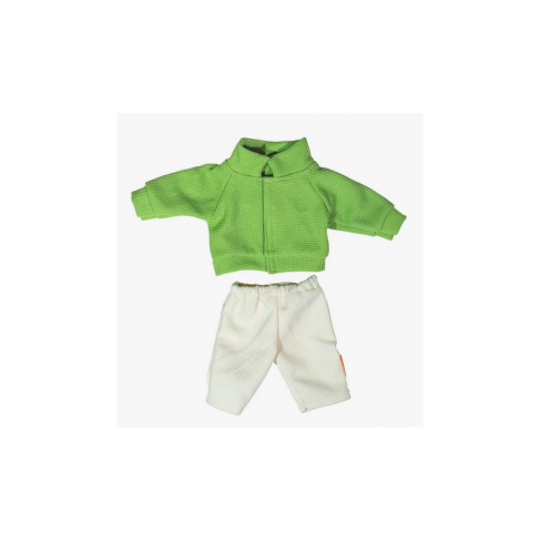 Vêtement pour poupée corps dur - h. 32 cm - pyjama - hiver garçon bleu