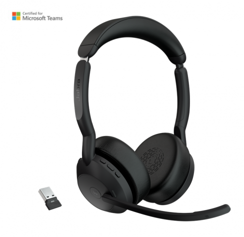 Casque sans fil pour softphonie Jabra Evolve2 55 USB-A MS Stéréo sans base de charge