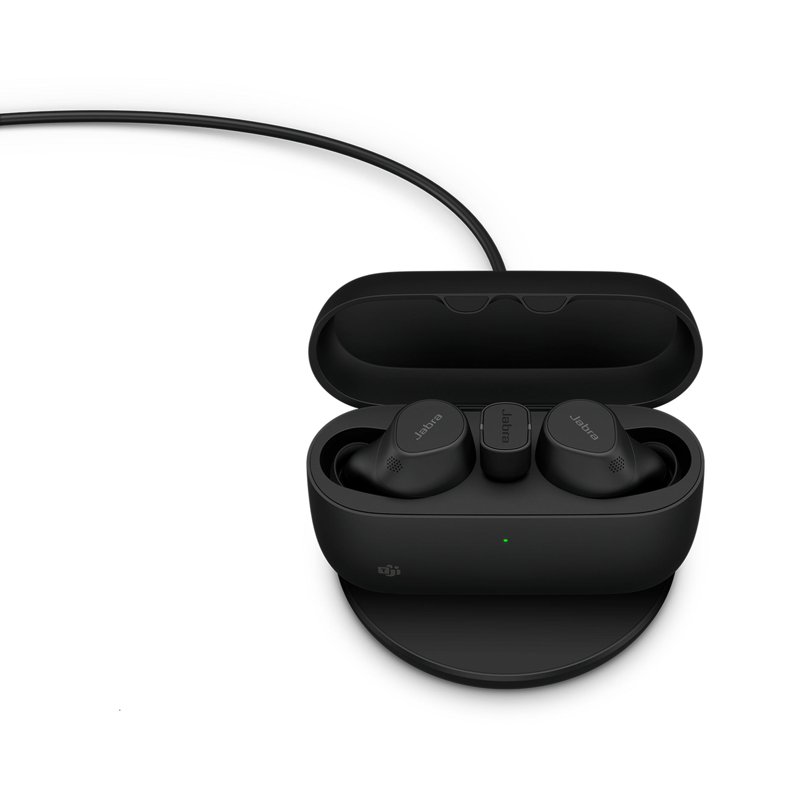 Ecouteurs sans fil Jabra Evolve2 Buds USB-C MS avec chargeur à induction sans fil