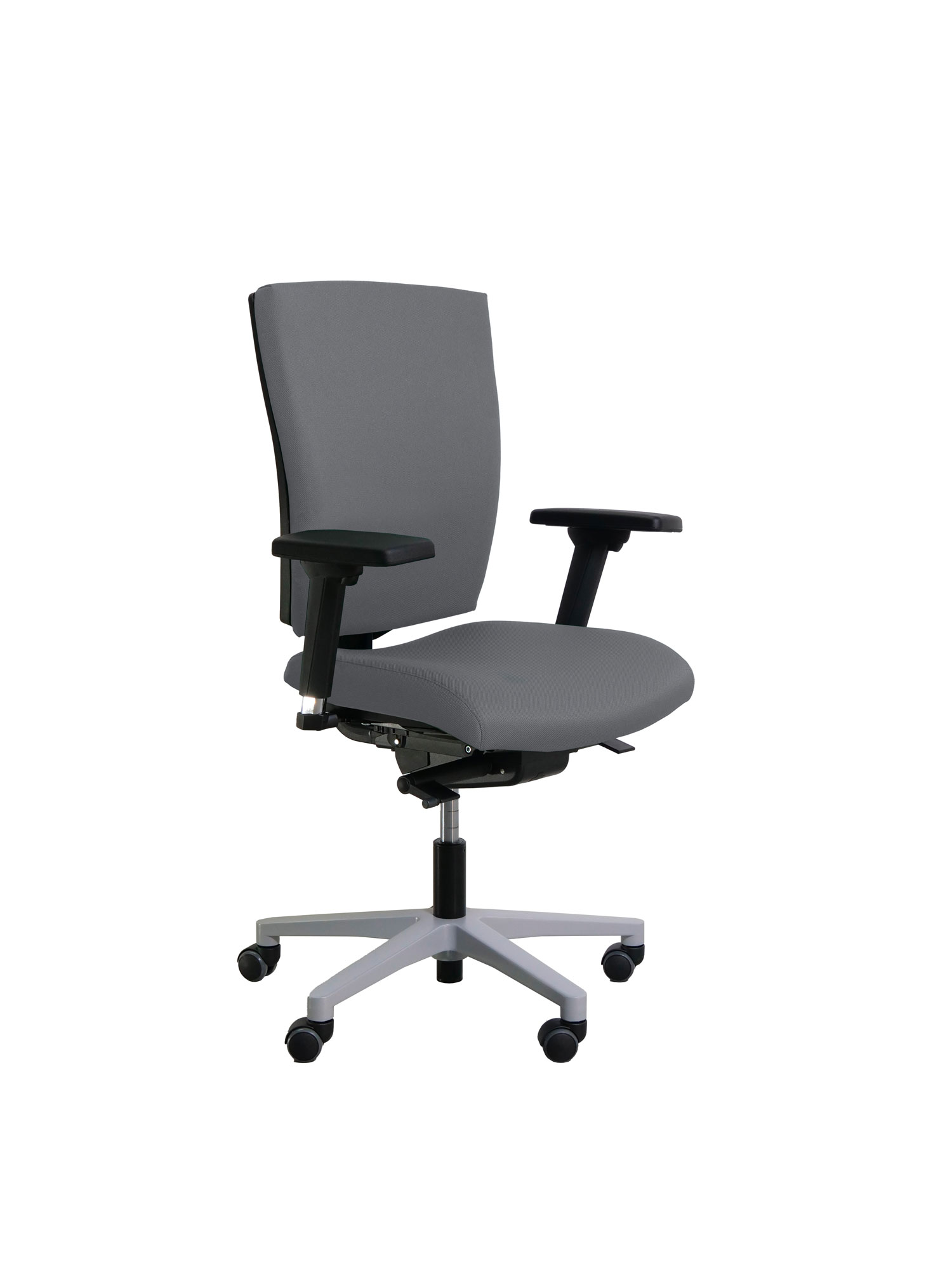 Fauteuil de bureau Reva Plus - tissu - piètement gris alu