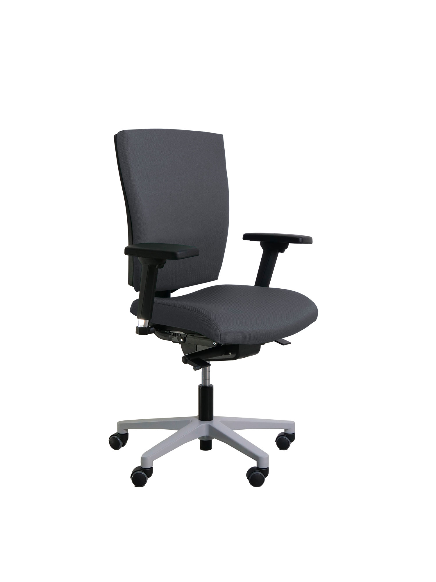 Fauteuil de bureau Reva Plus - tissu - piètement gris alu