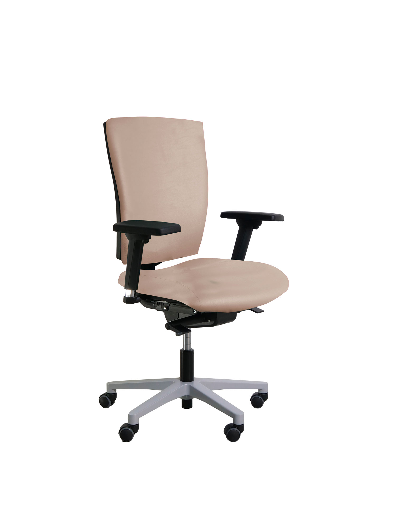 Fauteuil de bureau Reva Plus - textile enduit - piètement gris aluminium