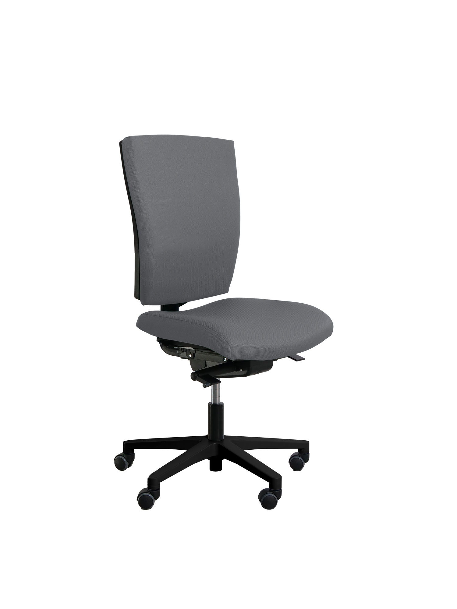 Chaise de bureau Reva Plus - tissu - piètement noir