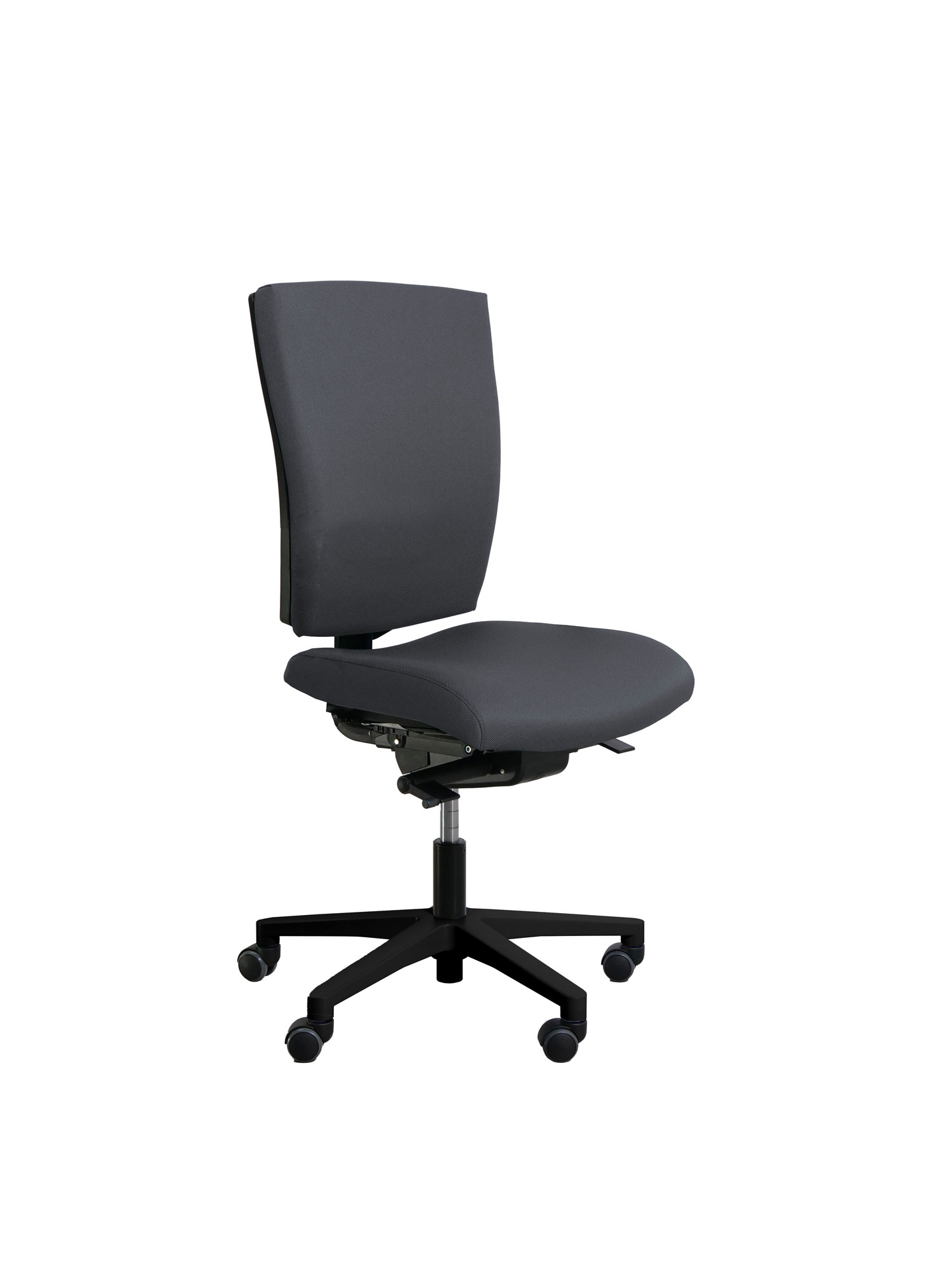 Chaise de bureau Reva Plus - tissu - piètement noir