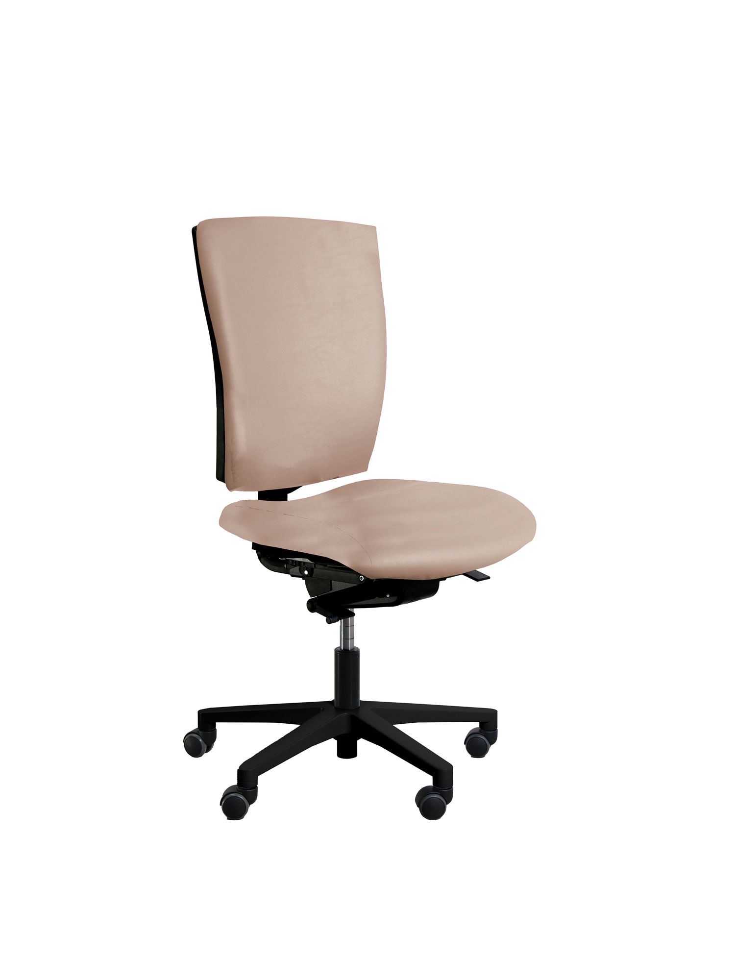 Chaise de bureau Reva Plus - textile enduit - piètement noir