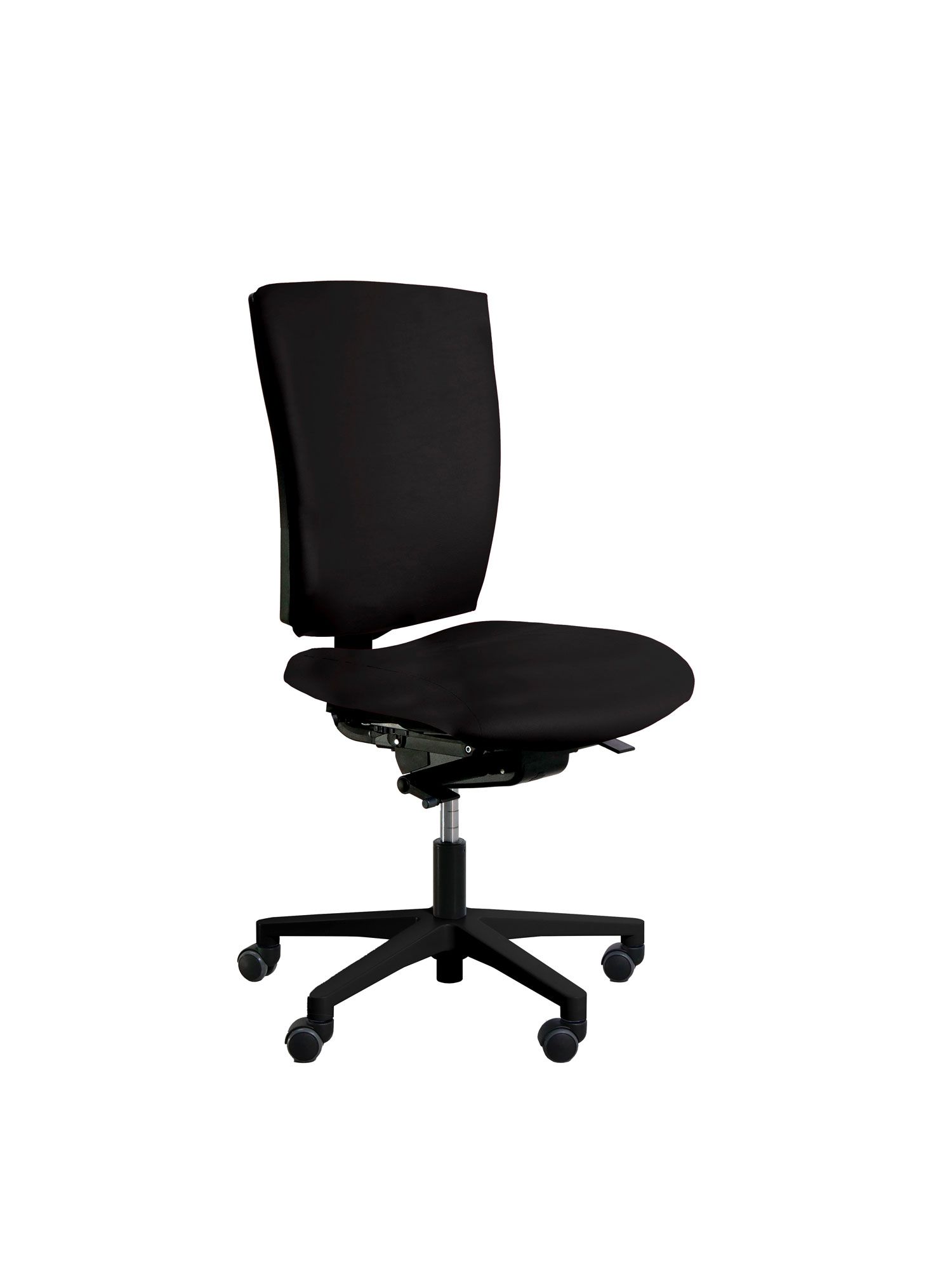 Chaise de bureau Reva Plus - textile enduit - piètement noir