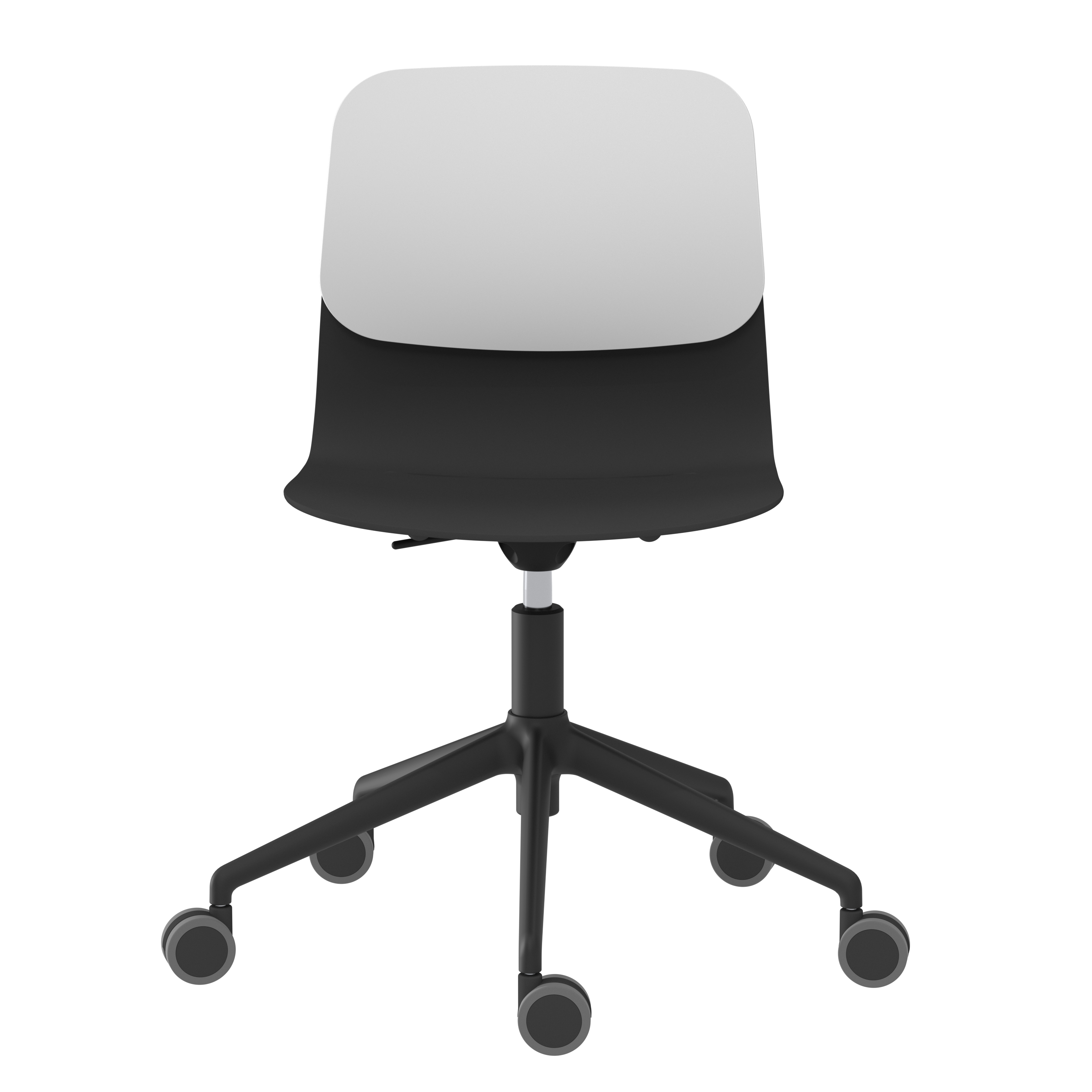 Chaise à roulettes Klik - polypropylène - réglable en hauteur - piétement 5 branches