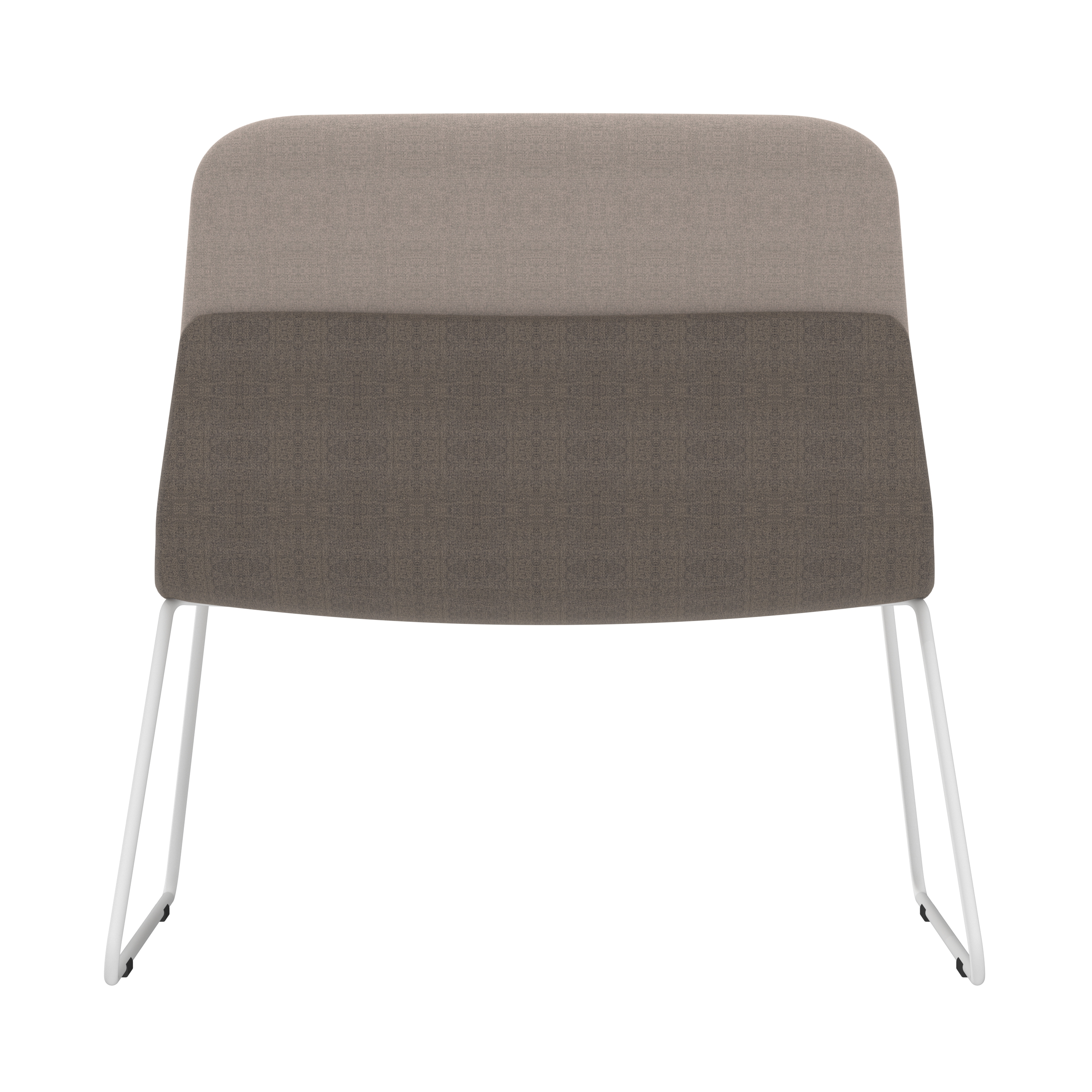 Chauffeuse piétement traineau métal Klik - tissu