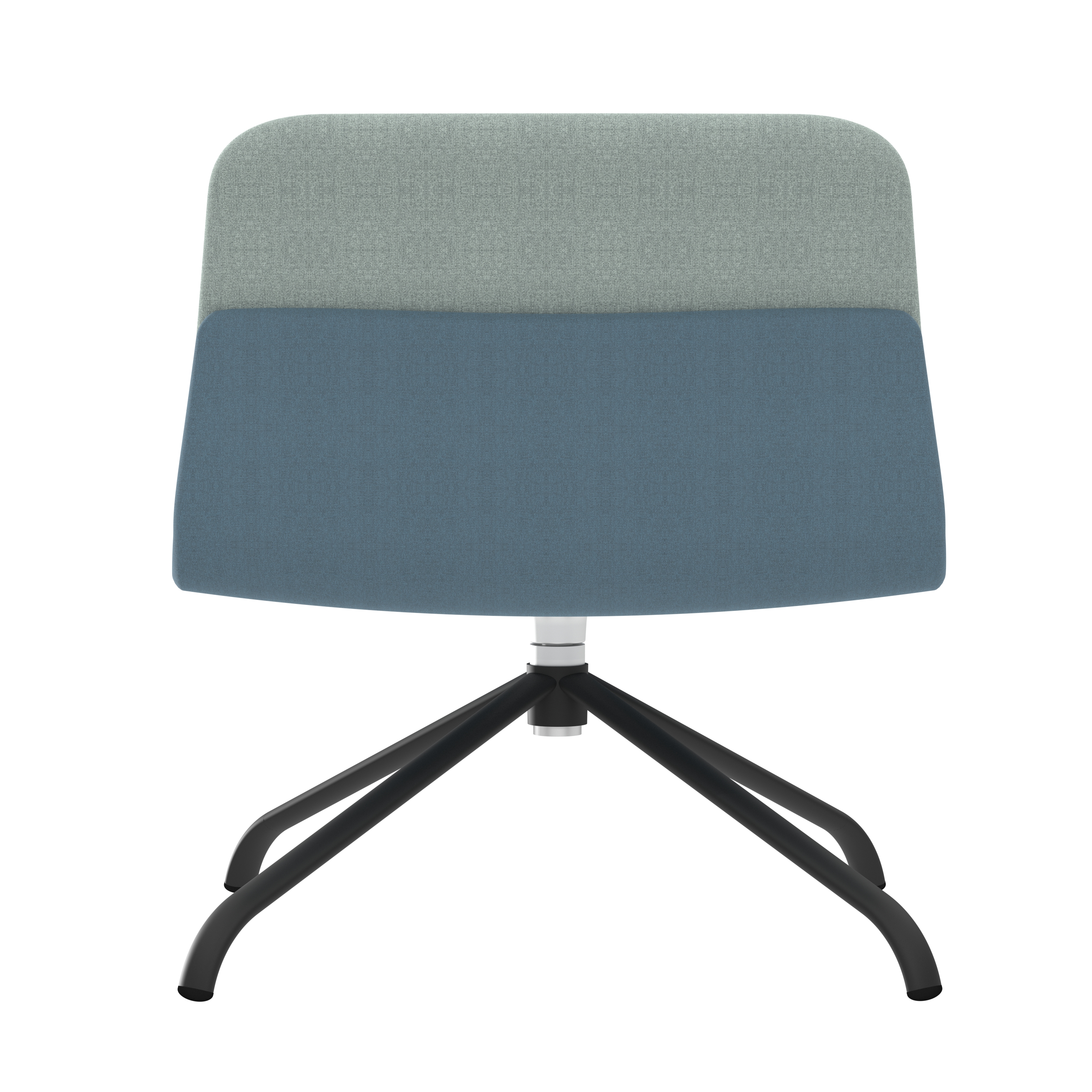 Chauffeuse piétement 4 branches métal Klik - tissu - pivotante