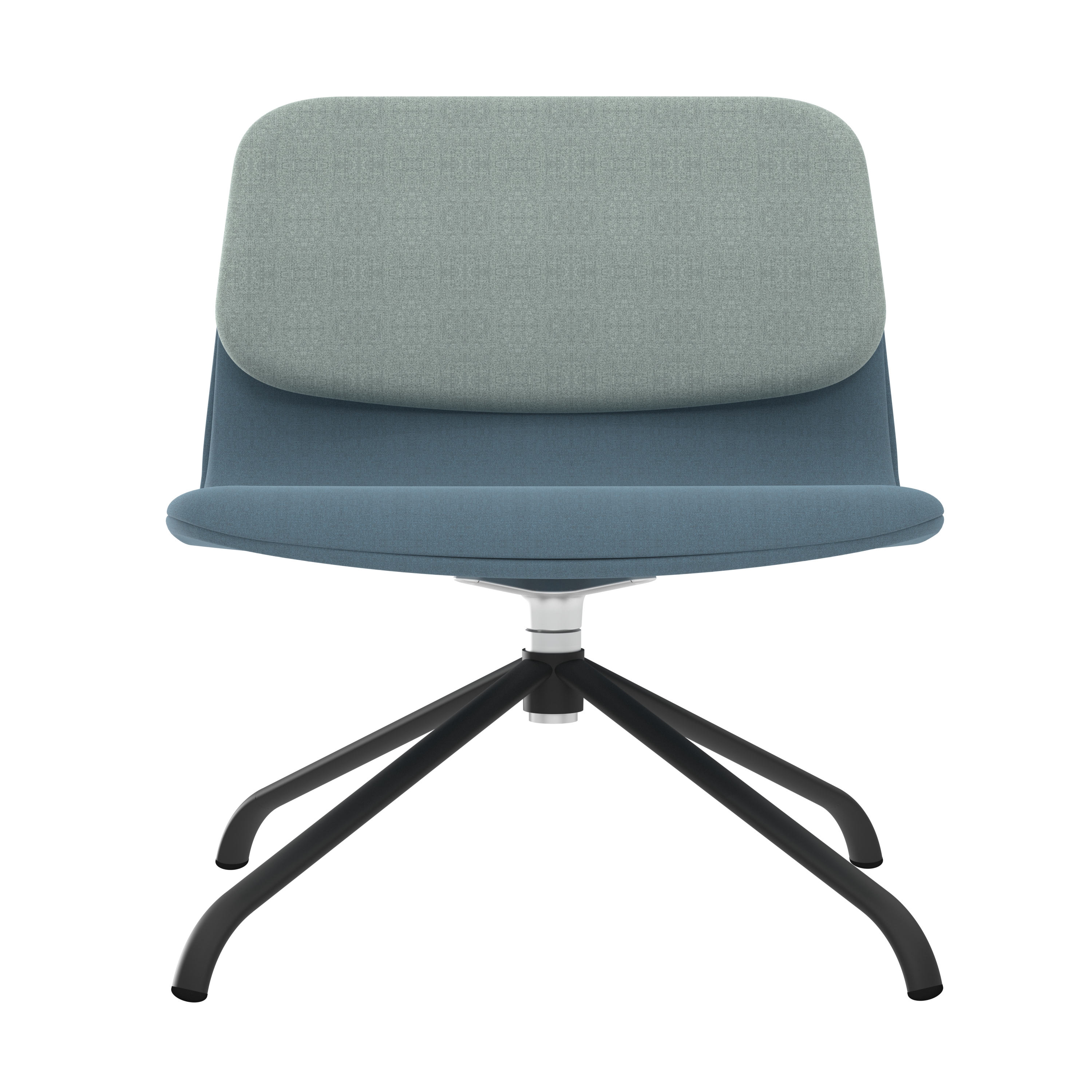 Chauffeuse piétement 4 branches métal Klik - tissu - pivotante