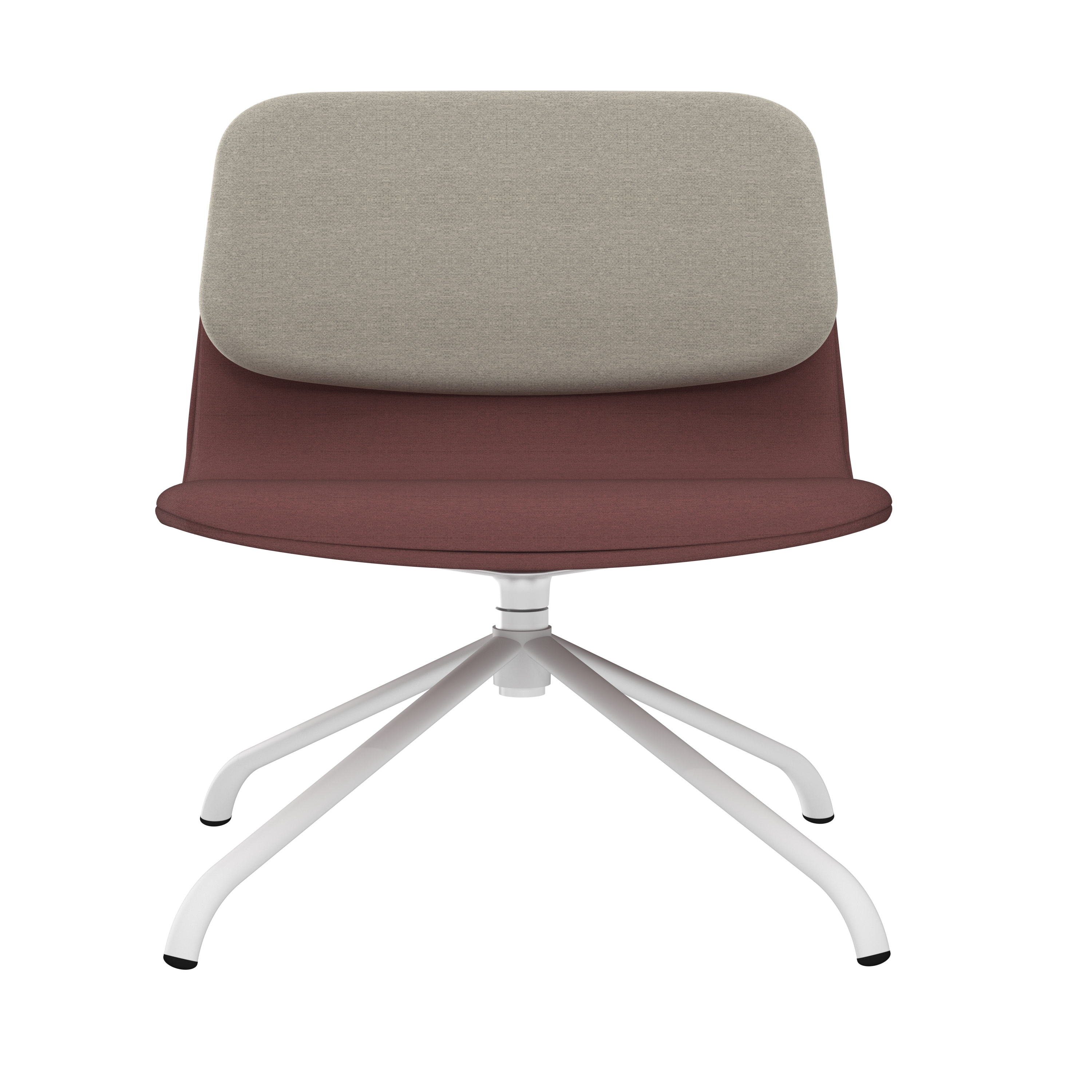 Chauffeuse piétement 4 branches métal Klik - tissu - pivotante