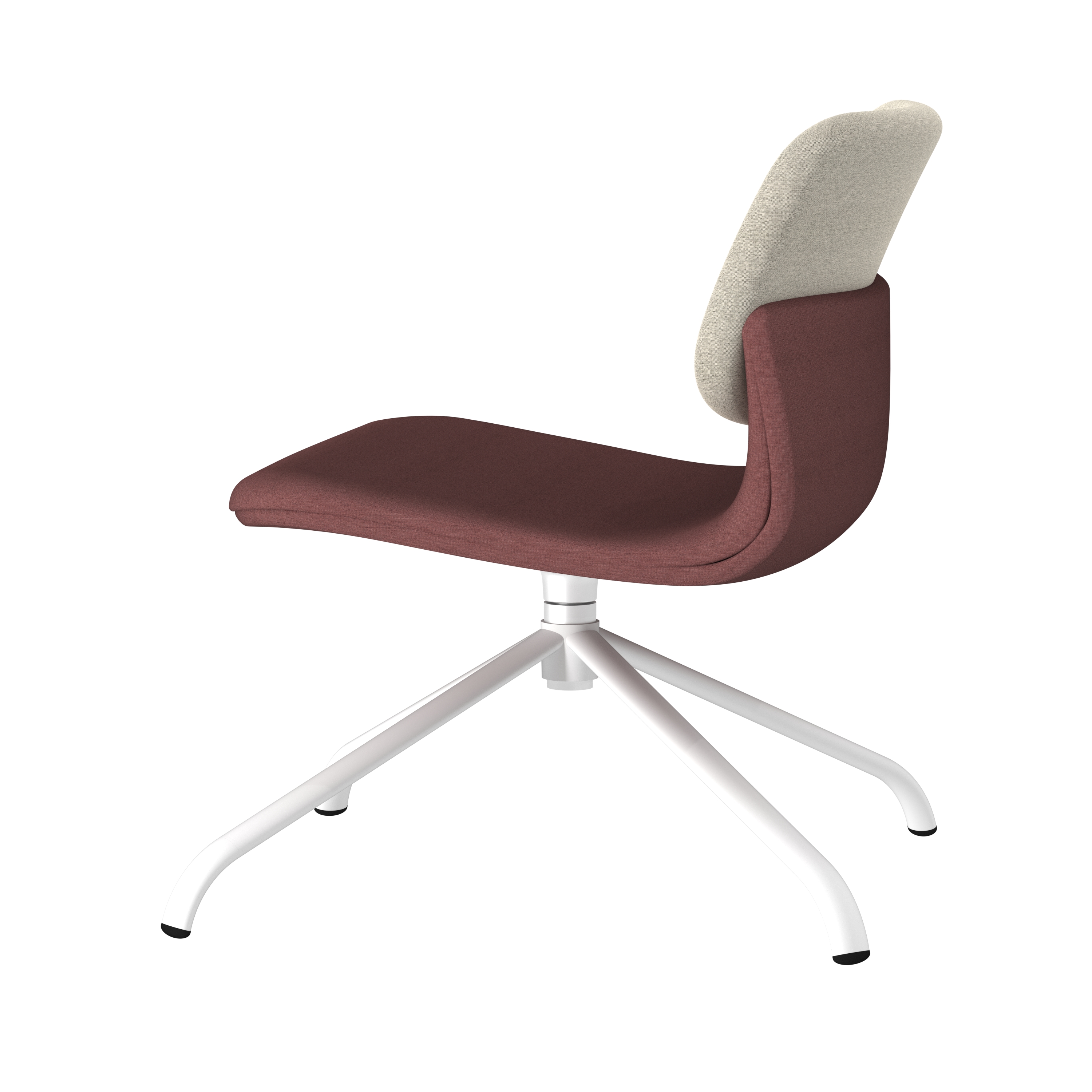 Chauffeuse piétement 4 branches métal Klik - tissu - pivotante