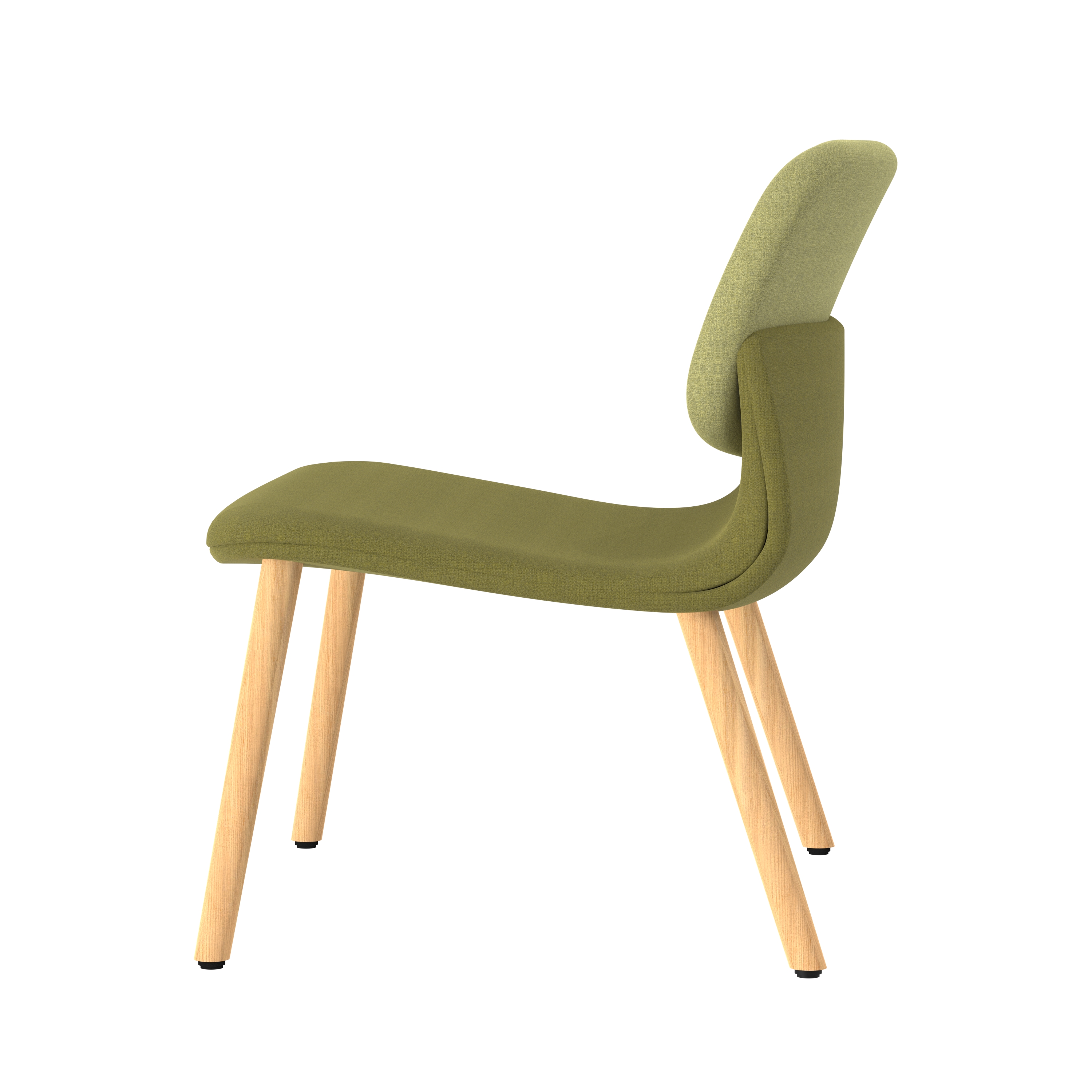 Chauffeuse 4 pieds bois Klik - tissu